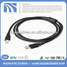 Cable caliente de la impresora del Usb del negro 20ft de la venta caliente 2.0 AM AL CABLE del BM